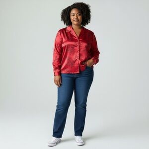 Vintage 80s Liz Baker Oriental Print Shaket